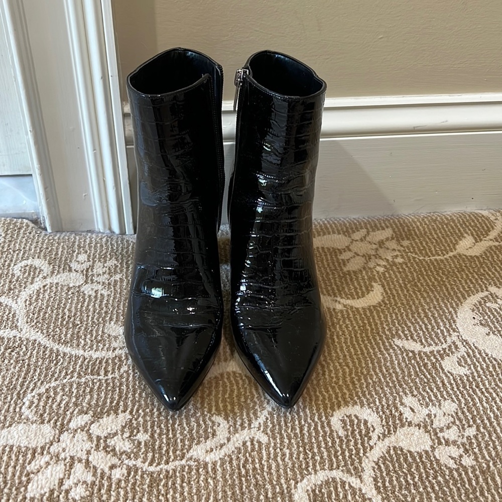 Marc Fisher mock croc booties